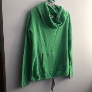 Sparrow pullover green cowl M sweater for Anthro